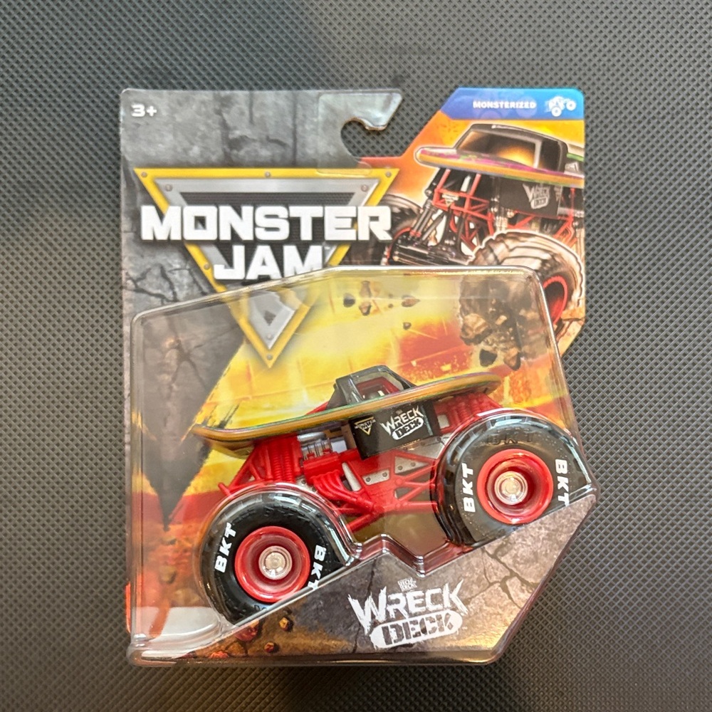 Wreck Deck monster jam Red Kids Toy Monster Truck